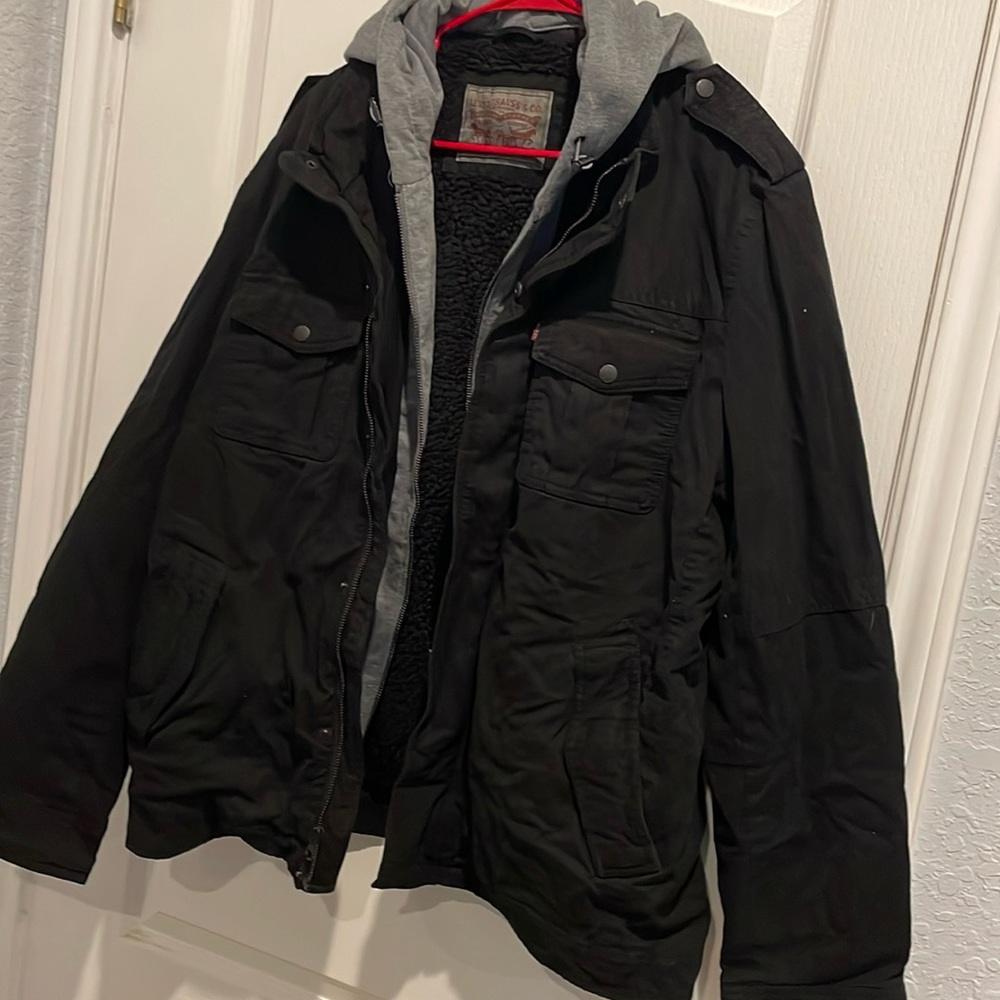 NWT LEVIS LINED JACKET OLIVE GREEN